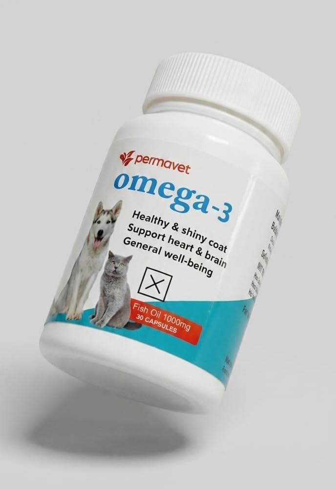 Permavet Dog and Cat Omega-3 Fish Oil (30 Capsules) 3