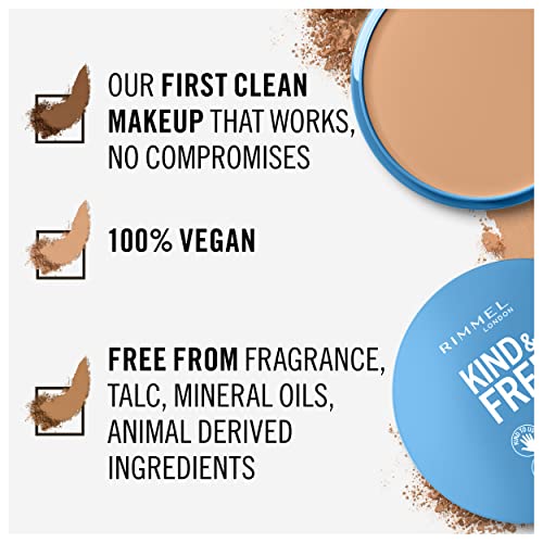 Rimmel Kind + Free Natural Finish Pressed Powder, Light 020 - Image 6