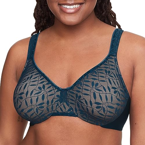Image of Olga Women's Sheer Leaves Minimizer Bra