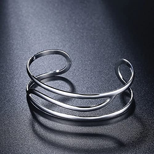Bracelet jonc ouvert élégant pour femme un bijou minimaliste ajustable