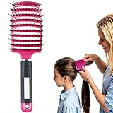 ✔︎ Tête surdimensionnée pour une portée maximale : cette brosse à cheveux a une grande tête avec une forme incurvée qui peut atteindre des points de contact et des angles optimaux.
