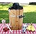 AMERIHOME ICM6C 6-Quart Old Fashion Ice Cream Maker,Brown