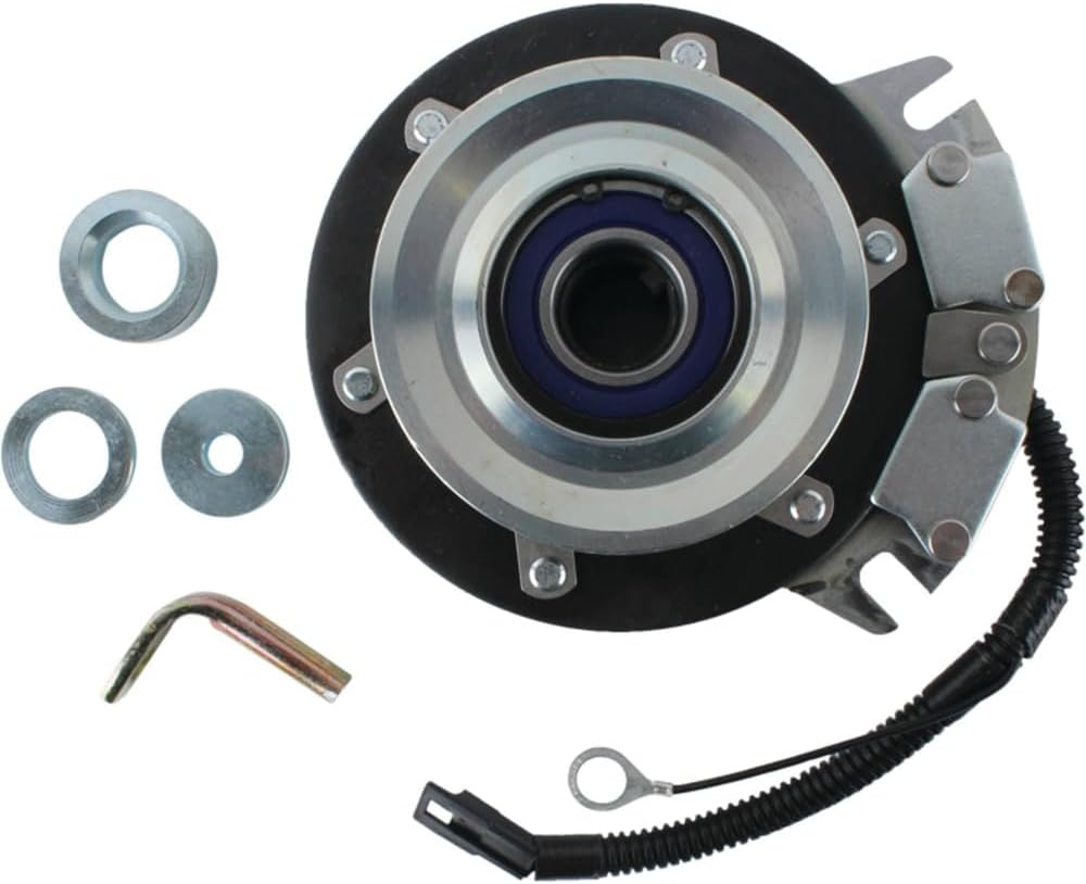 Rareelectrical Electric Pto Clutch Compatible With Cub Cadet 580 582 1604 1606 Mtd Troy-Bilt Garden Tractor 1" Bore 4-9/16" Pulley Ccw 205 Ft-Lb Replaces X0565 717-3002 Ih-144721-C91 Direct Fit