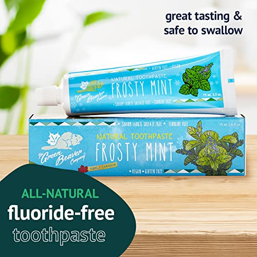 Green Beaver Toothpaste, Frosty Mint, 2.5 Ounce #TOP1