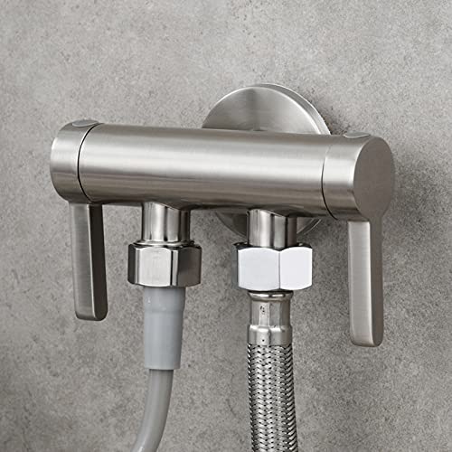 Kit pulvérisation toilettes en acier inoxydable brossé durable