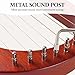Lyre Harp Mulucky 7 Metal Lyre Steel String Bone Saddle Mahogany Lyre Instrument with Tuning Wrench and Black Gig Bag - MLH701