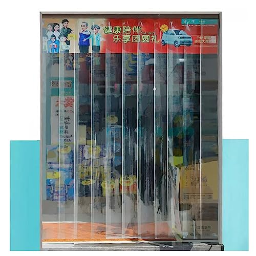 Tenda a strisce in PVC resistente ai raggi UV, per uso industriale, isolamento termico, 120 x 210 cm, ideale per applicazioni in garage, patio e magazzino.