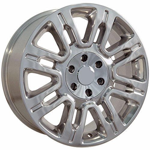 20X8.5 Wheels Fits Ford Trucks And Suvs Expedition Style Polished Rims, Hollander 3788 Set #TOP4