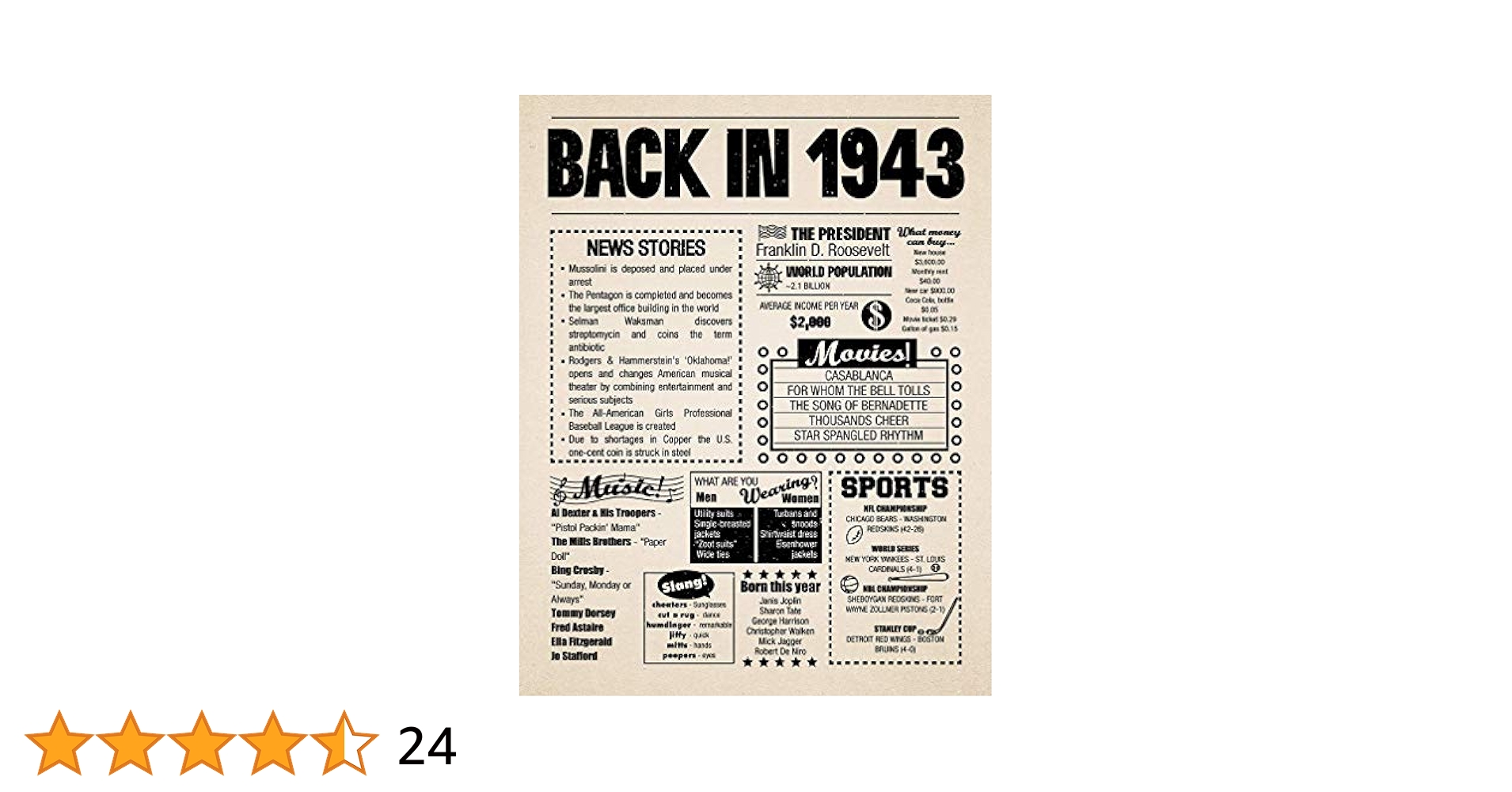 amazon-com-antonyprint-8x10-1943-birthday-gift-1943-newspaper-poster-82nd-birthday-sign-born-in-1943-print-newspaper-1943-posters-prints for Back In 1971 Free Printable Amazon.com: AntonyPrint 8x10 1943 Birthday Gift // 1943 Newspaper Poster // 82nd Birthday Sign // Born in 1943 Print (Newspaper, 1943): Posters & Prints for Back In 1971 Free Printable