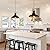 Haolaike Black Farmhouse Pendant Light,Blacks Pendant Lighting for Kitchen Island,Matte Black Hanging Lighting Fixture Over Sink for Dinning Room Bedroom Hallway,3 Packs