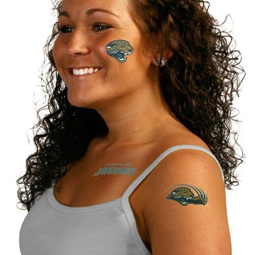 NFL Jacksonville Jaguars Temporary Tattoos Amazon.in Beauty