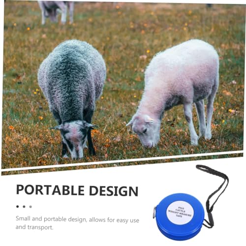 Cinta Métrica para Animales 2.5 m Azul para Peso y Medida miniatura 6