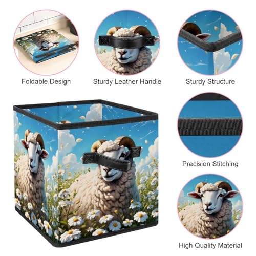 Grand cube de rangement pliable boîte organisateur de placard maison