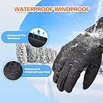 Winter Gloves for Men Women Waterproof Thermal Windproof,TouchScreen for Running,Cycling,Skiing,Snowboarding,Driving in Cold Weather - Image 2
