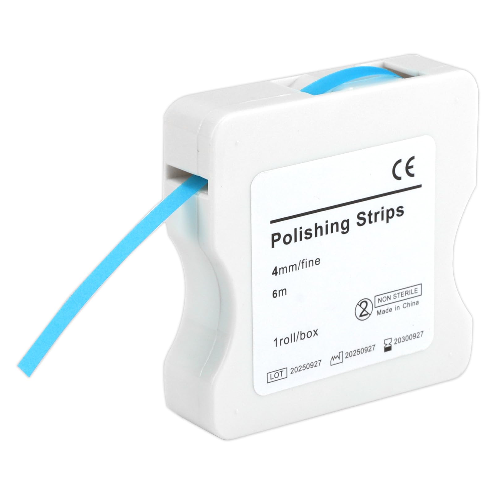 Papel Lija Dental Bandas Abrasivas 6m/Rollo Tamaño Fino 4mm Ancho Herramienta de Lijado Interdental