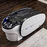 Salon Head Spa Shampoo-Liege, Massageliege mit Futuristischer Ambientelampe, Wasserzirkulations-Kopfmassage-Set