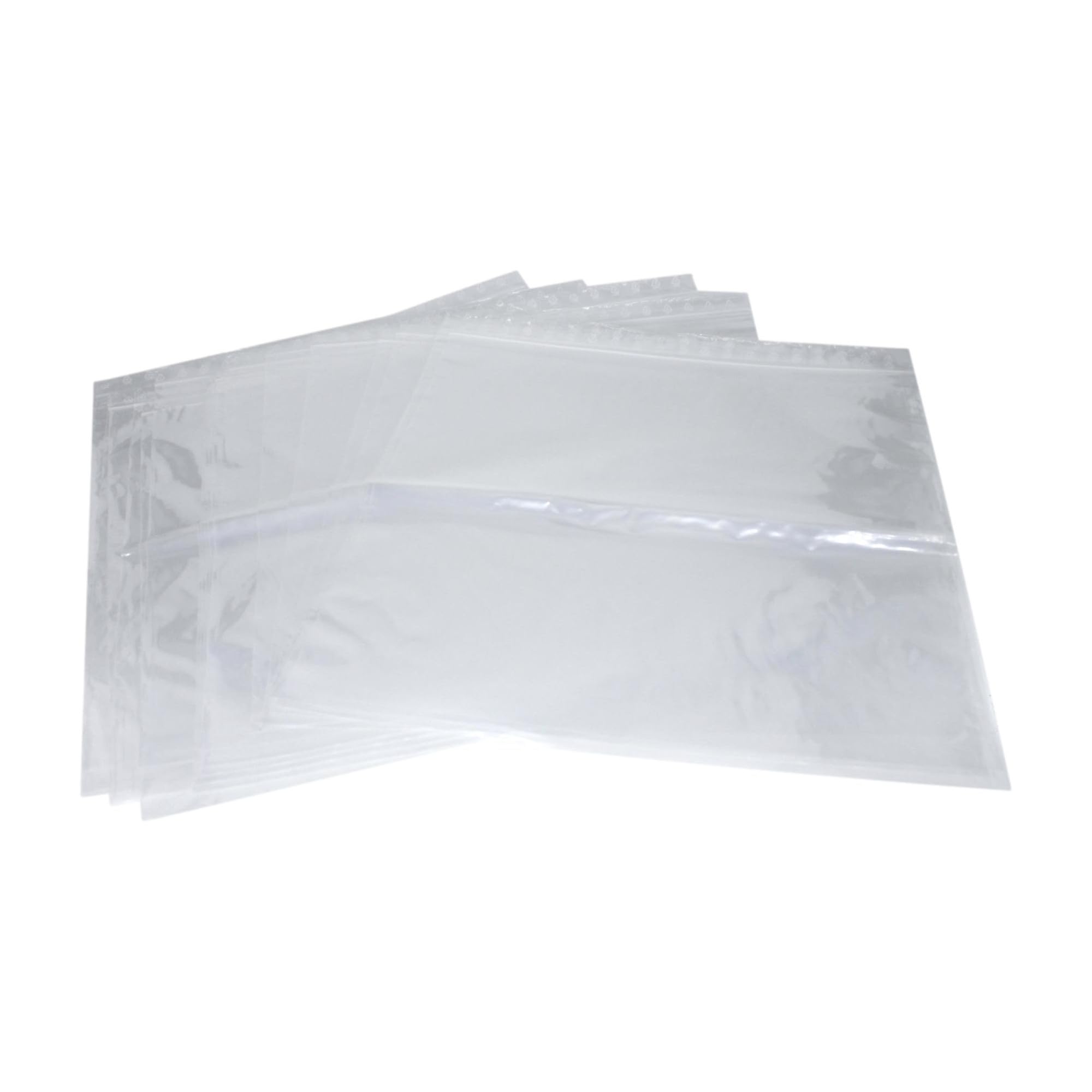 Lot de 500 sachets 400 x 400 mm fermeture zip Transparent. Sachet fermeture zip 40 x 40 cm 50u sac plastique compatible alimentaire et congélation de marque UNIVERS GRAPHIQUE REF UGZ400400