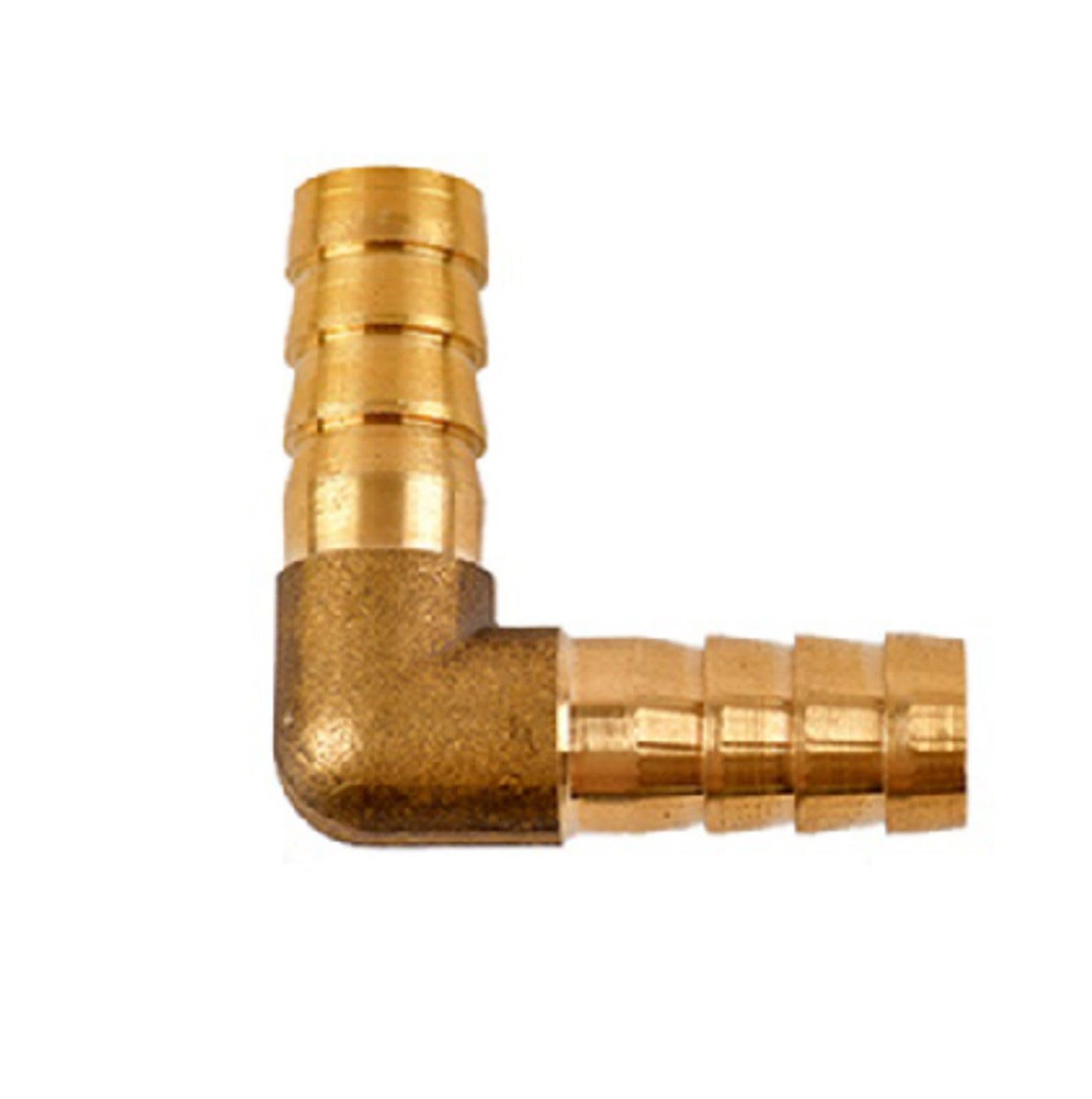 Vhkjewe Elbow 4 5 6 8 10 12Mm Hose Barb Brass Hosetail Straight Tee Y Cross 2/3/4 Way Fitting Splitter Connector(,8Mm)