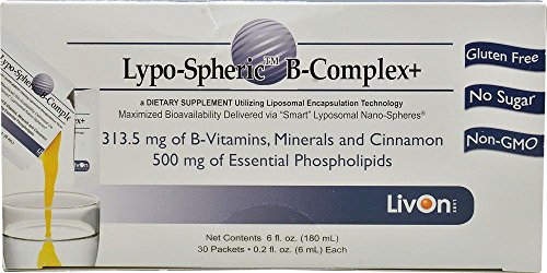 LivOn Laboratories Lypo-Spheric B Complex Plus Minerals and Cinnamon Supplement, 30 Count