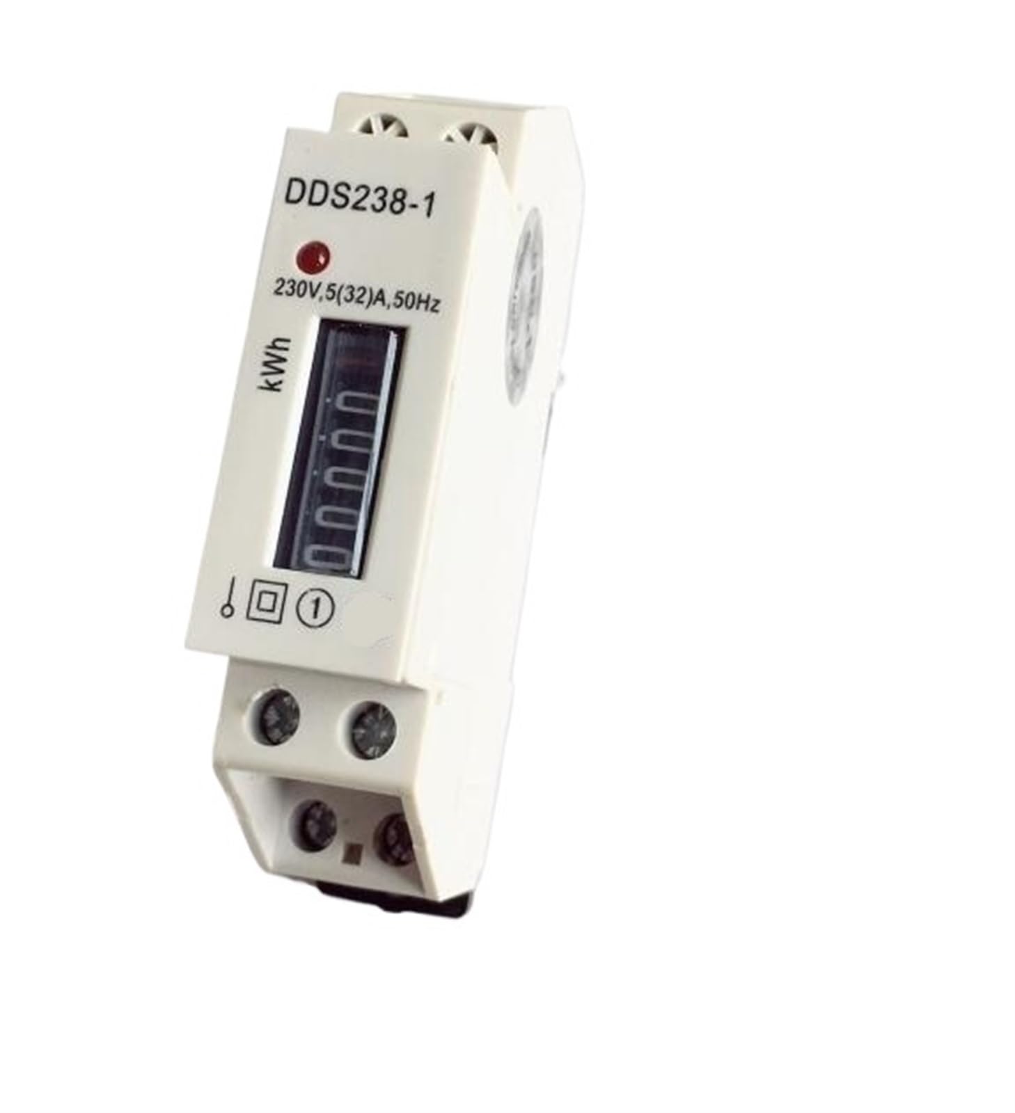 DDS238-1 230VAC 5(32) A 50Hz Single Phase Din Rail KWH Watt Hour Energy Electronic Meter Digital Display