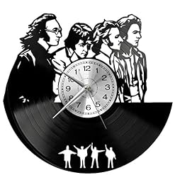 EVEVO Beatles Horloges Murales Disque Vinyle Disques Vinyliques Horloges Murales Vinyle Record Mur l’horloge Créatif… - Les Beatles, Paul McCartney, John Lennon, RIngo Starr, George Harrison EVEVO Beatles Horloges Murales Disque Vinyle Disques Vinyliques Horloges Murales Vinyle Record Mur l'horloge Créatif… – Image 4