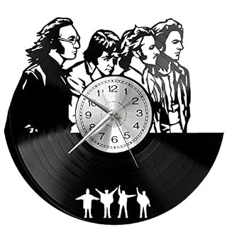 EVEVO Beatles Horloges Murales Disque Vinyle Disques Vinyliques Horloges Murales Vinyle Record Mur l’horloge Créatif… - Les Beatles, Paul McCartney, John Lennon, RIngo Starr, George Harrison EVEVO Beatles Horloges Murales Disque Vinyle Disques Vinyliques Horloges Murales Vinyle Record Mur l'horloge Créatif… – Image 4