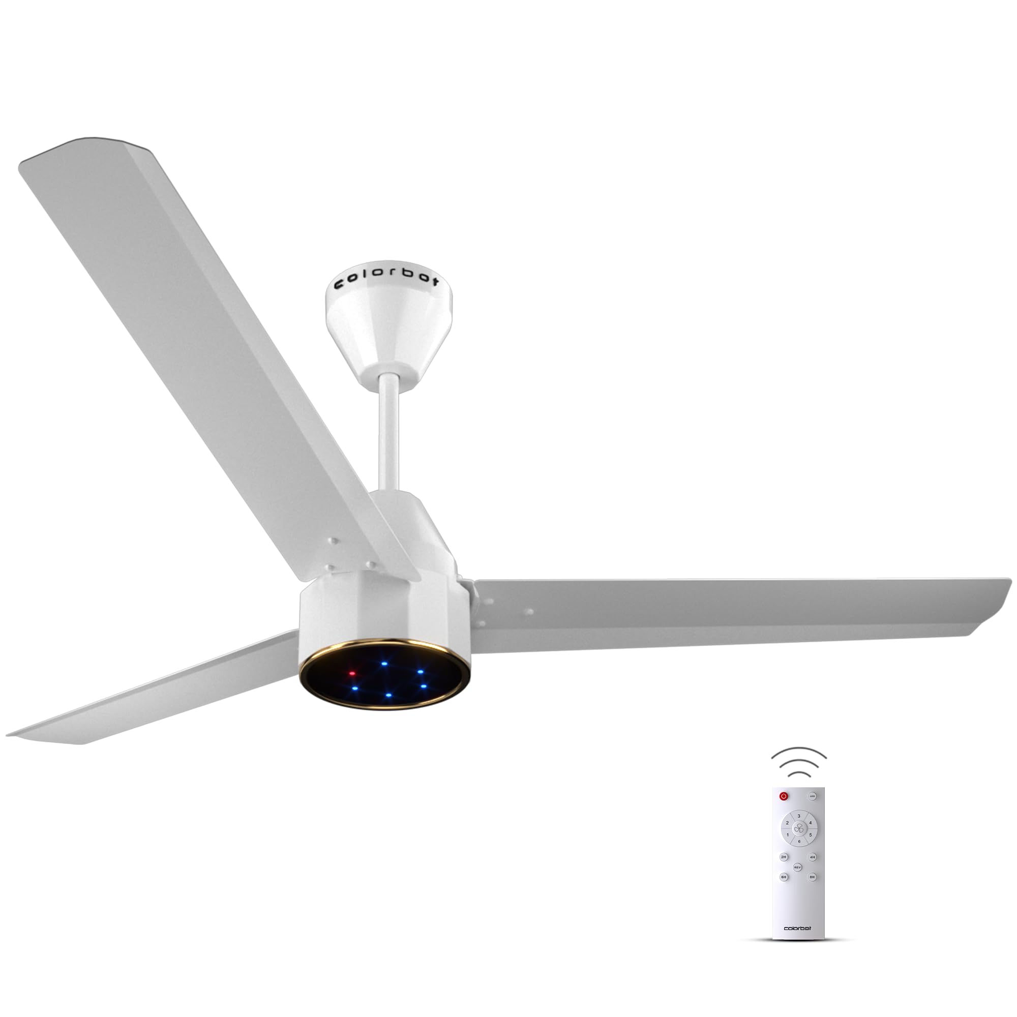 See full amazon price history chart for Colorbot Knoxx 1200 mm BEE 5 Star Rated BLDC Ceiling Fans with Remote Control | High Speed | Power Saver | 100% Copper Winding | Reverse Mode | 2+2 Year Warranty (Arctic White) Colorbot Knoxx 1200 mm BEE 5 Star Rated BLDC Ceiling Fans with Remote Control | High Speed | Power Saver | 100% Copper Winding | Reverse Mode | 2+2 Year Warranty (Arctic White) (B0D6YVW77Y) Amazon Price History, Amazon Price Tracker