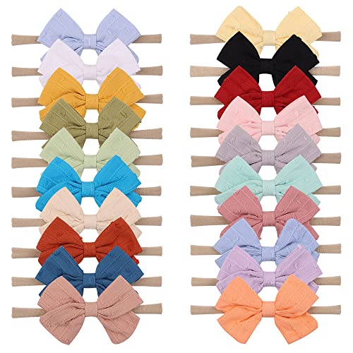 Image of Toptim Baby Girl's Headbands and Bows for Newborn Infant Toddler Photographic Accessories (Lots of 20)
