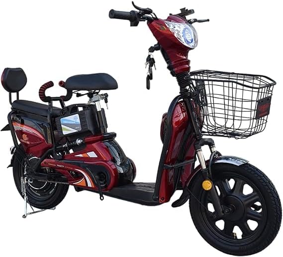 Delivery bike with 16-Inch Tire Options – 48V 12Ah Battery, 350W Motor, 3 Gears, LED Display, Four Shock Absorbers, Max Speed 45 km/h, Aluminum Frame