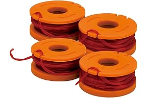 WORX WA0047 4-Pack String Trimmer Replacement Line, Orange