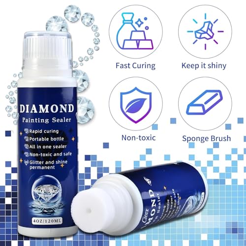 Image of 1 Pack 120ml Diamond Painting Sealer Protectant Brightener 4 Oz