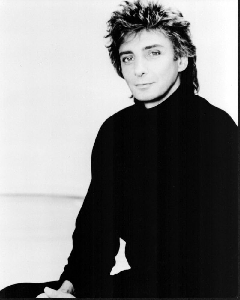 Posterazzi Barry Manilow In Turtleneck Black And White Photo Print (16 x 20) - Item # MVM04625