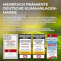 Kältebringer A+++ R290 Split Klimaanlage 12000 BTU (3,7 kW) - mit Heizfunktion, WiFi & App, bis 60m², sehr leise, 5m Kupferleitung, Kältemittel R290, Montagematerial, Wandhalterung – Ansicht 3