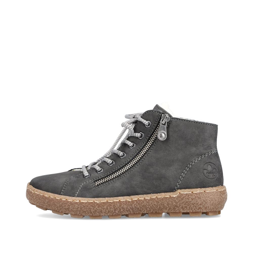 Rieker Donna Sneaker N1020, Signora Sneaker Basse,Soletta Removibile