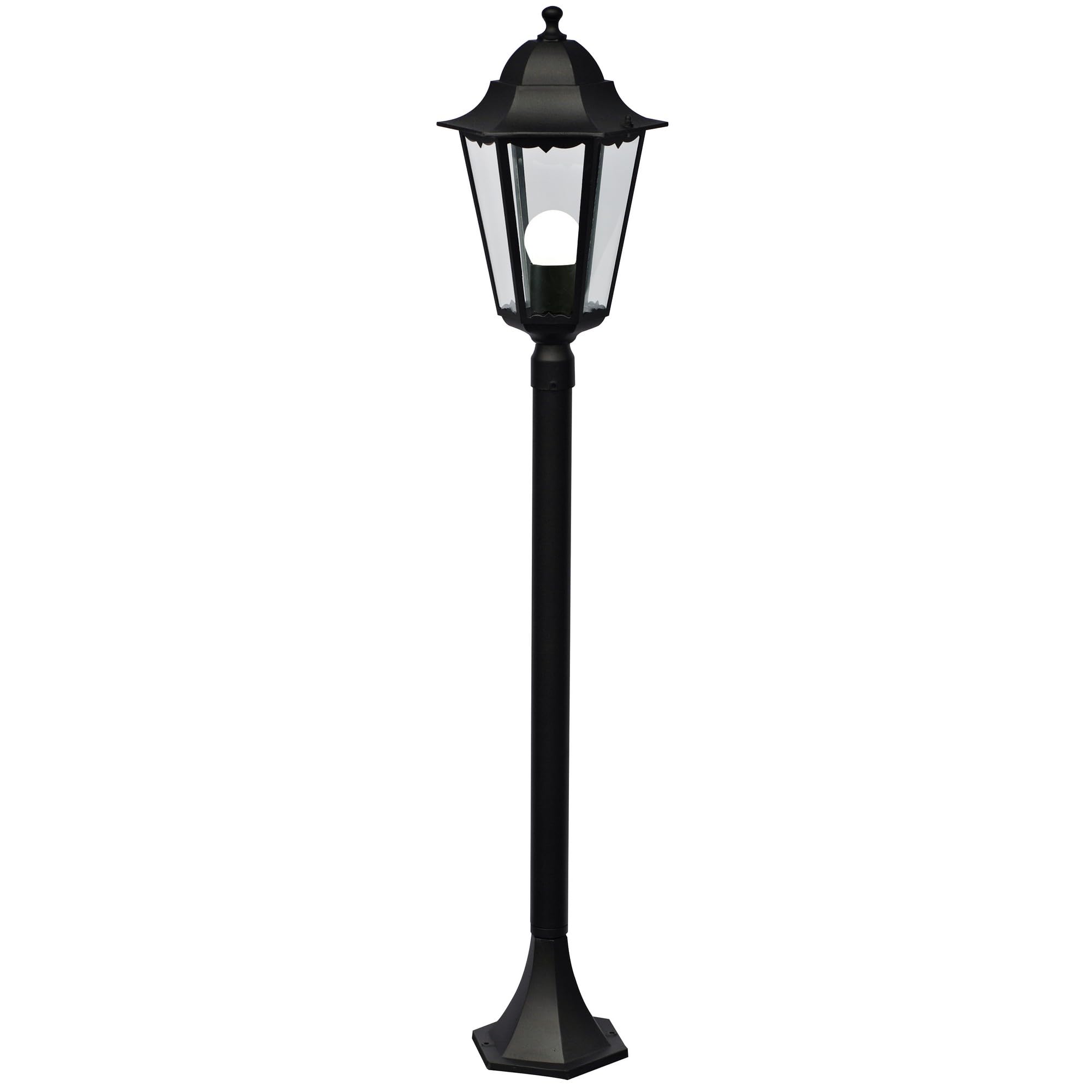 Nordlux Cardiff Garden Light Black - Aluminium - Outdoor Pillar Light - 100cm