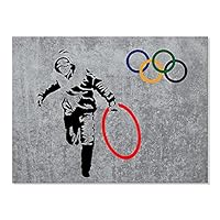 Amazon.co.jp: 7 CANVAS Banksy 男子オリンピック アートパネル
