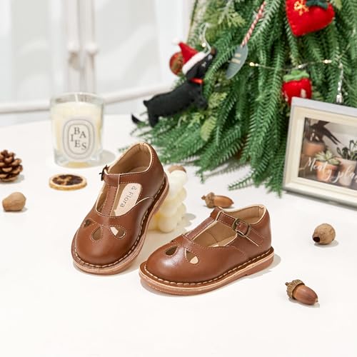 Image of Felix & Flora Toddler Little Girl Princess Dress Shoes-Mary Jane Flats for Girl Party School Shoes