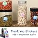 1000 Pieces Thank You Stickers Roll 1 Inch Round Envelopes Seal Thank You Stickers for Small Business Elegant Self-Adhesive Labels for Presents Bags Wrapping Supplies, 8 Designs