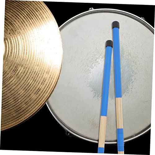 Baquetas de madera sintética para batería color azul miniatura 3