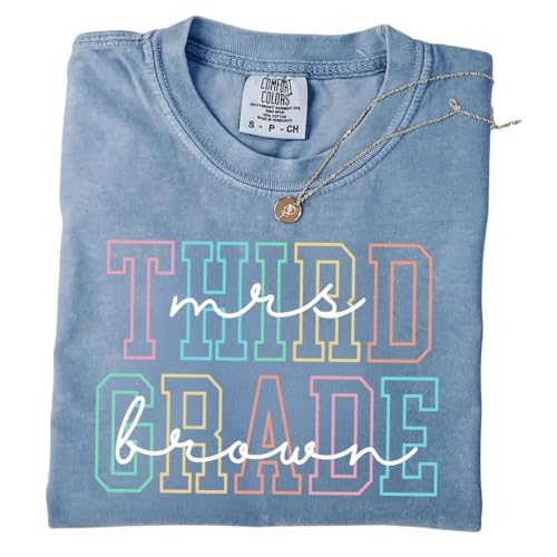 Personalized Kindergarten Shirt, Back to School Gifts, First Second Third Grade Shirt, Gifts for Teacher, School Tee