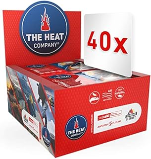 THE HEAT COMPANY Handwarmers - 10 or 40 Pairs - EXTRA WARM - Hand Heat Pads - 12 Hours Warm Hands - Instant Heat - Air Activated - Purely Natural