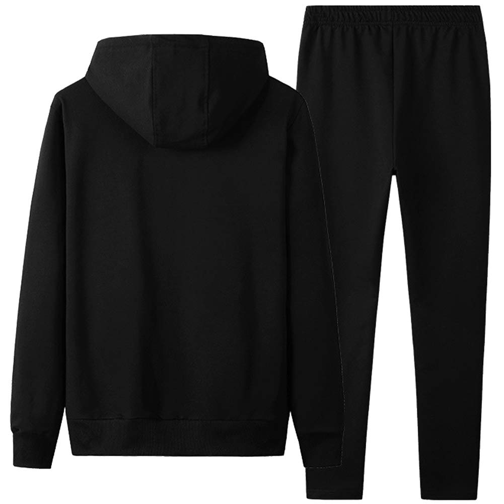 amropi Tuta Uomo Felpa con Cappuccio e Lunghe Pantaloni Tute da Ginnastica Full Zip Sportiva