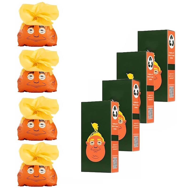 DJMAW Die präsidentiellsten Hundekotbeutel Aller Zeiten! 60 Stück, auslaufsicher und extra dick. Witziges Geschenk für Gassi gehen, Reinigen und Streiche. Ideal für Welpen(240pcs)