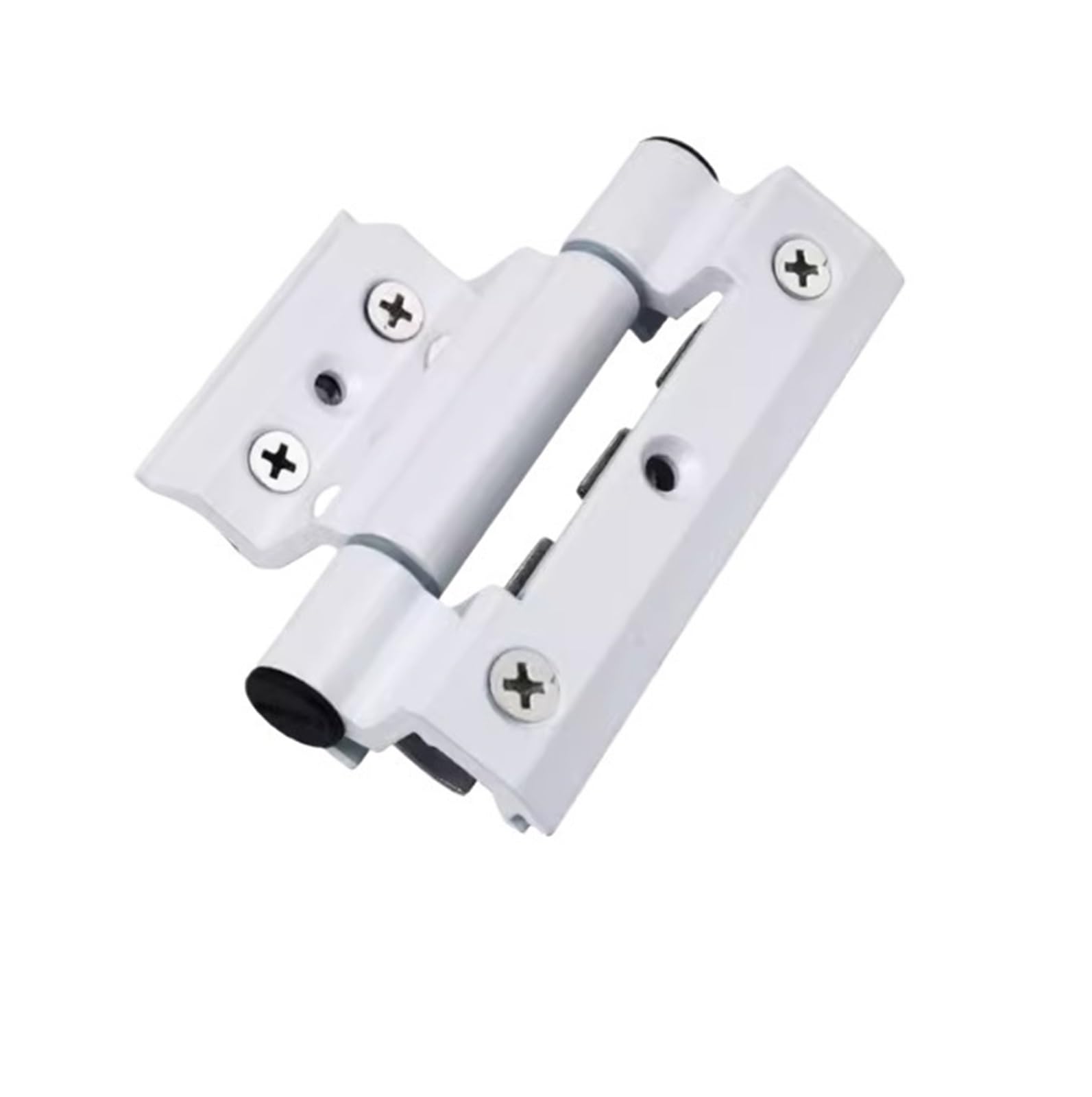 Ghhzml White - 100Mm Cupboard Door Hinge 1 Pcs Aluminum Alloy Door And Window Hinge Broken Bridge Heat Insulation Flat Open Hardware Folding Thickened Hinges(White-100Mm)