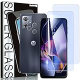 Nutmeg【ブルーライトカット！2枚＋2枚】指紋認証対応 Motorola Moto g64 5G 用の ガラスフィルム ブルーライトカット 2枚+Moto G64 5G/Moto G64y 5G 用の カメラフィルム 2枚【日本旭硝子素材製】モトローラ G64/モトローラ G64y 用の フィルム 保護フィルム 強化ガラス 眼精疲労軽減 効果的に近視を予防でき 衝撃吸収 指紋防止 飛散防止