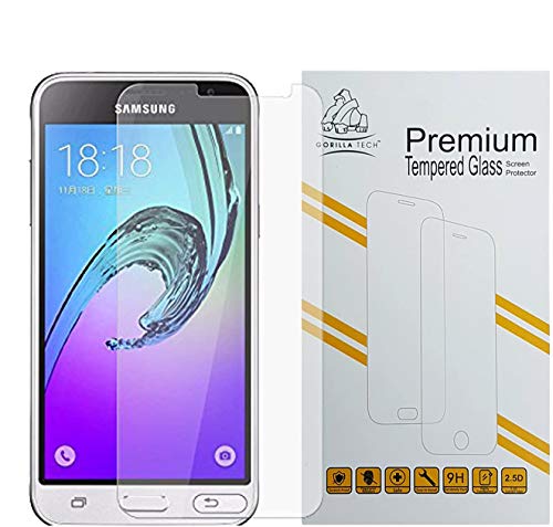 Gorilla Tech® Protection d'écran en verre trempé invisible pour téléphone Samsung Galaxy Premium Coque HD Dureté de 9H Transparent Qualité HD anti-bris...