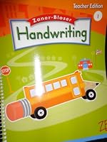 Zaner-Bloser Handwriting Teachers Edition, Grade 1 0736751513 Book Cover