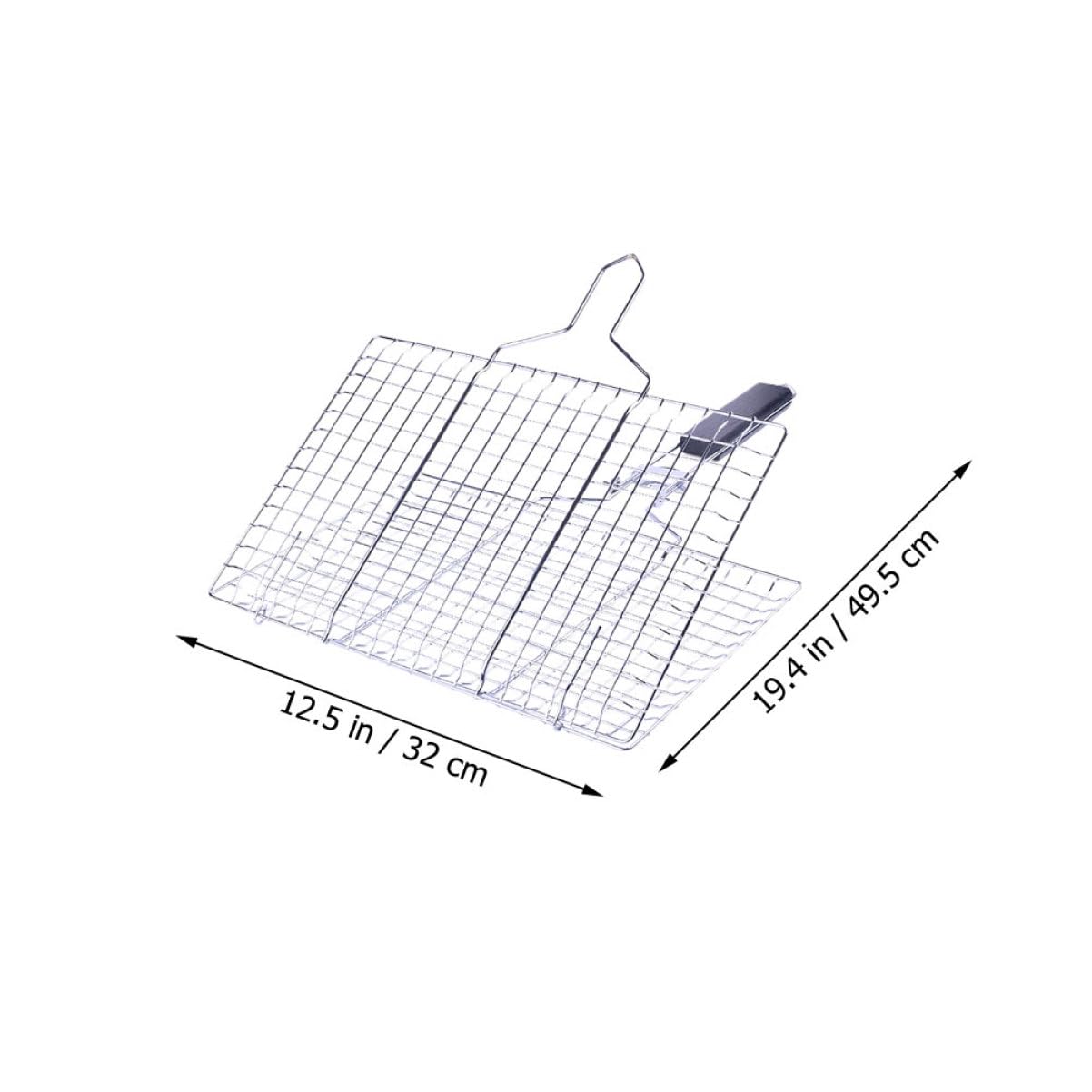 1 Set Barbecue Inossidabile con Stoccaggio Rete Portatile per Carne e Verdure per All e Facile da e Resistente