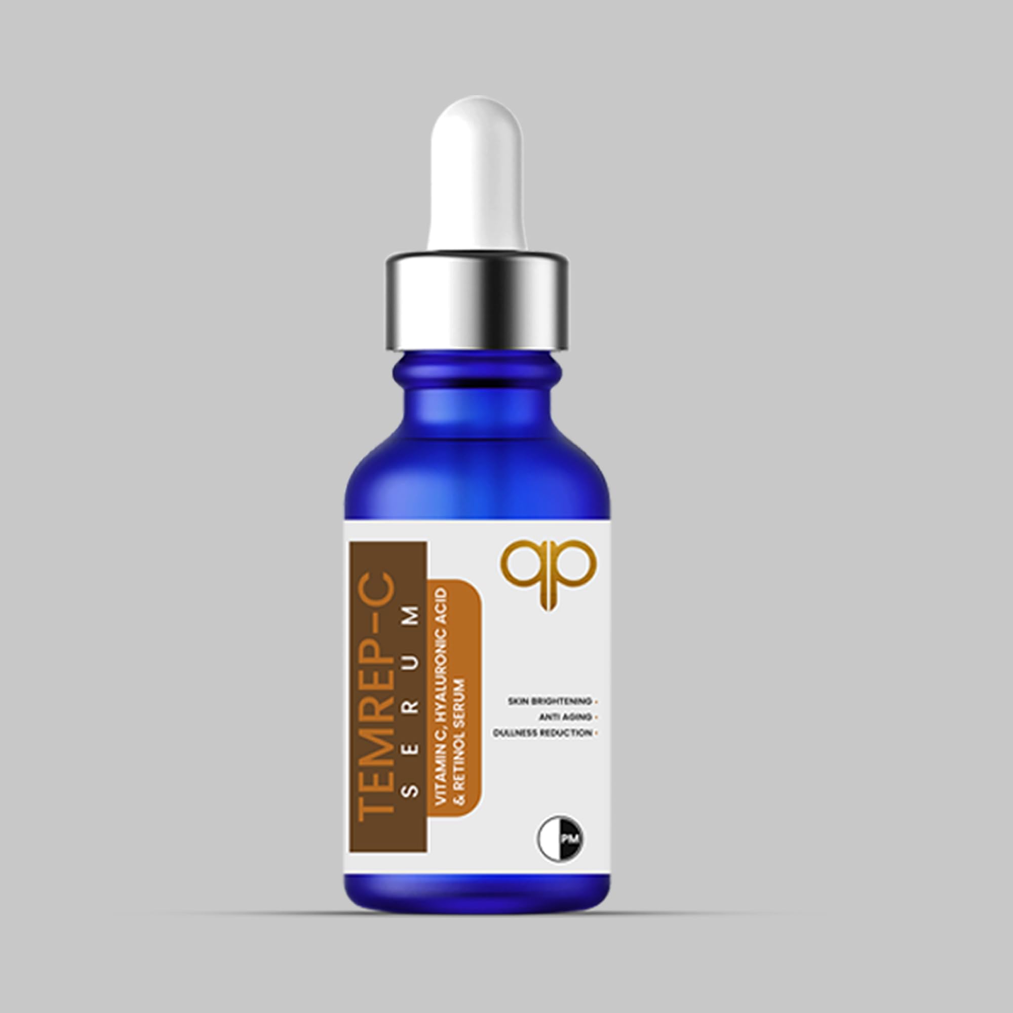 TEMREP-C Serum: Triple-Action Skincare with Vitamin C, Hyaluronic