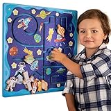 SensoryEdge Wall Toy for Toddlers - Space Travel Activity Wall Panel - Kids Mounted Activity Busy Board - Wall Activities for Children's Rooms Decor, Doctor's Offices and Play Areas